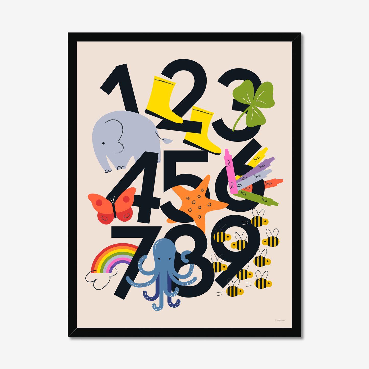 Favourite Things Numbers Fine Art Print