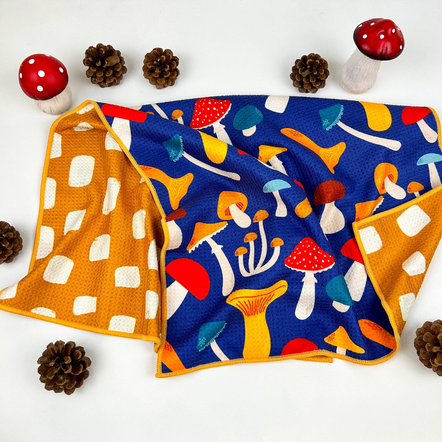 Mushrooms - Dual Sided Tea Towel
