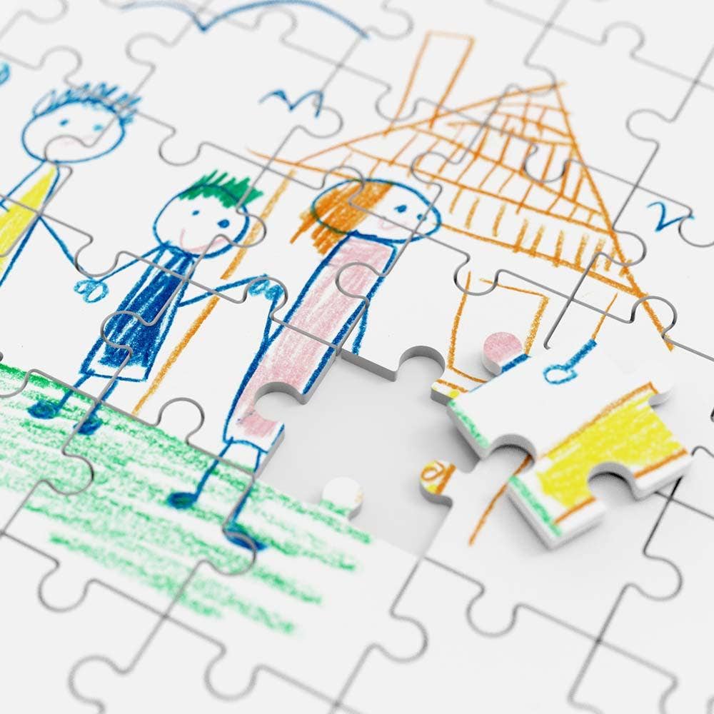 Framed Drawing Jigsaw Puzzle | Personalized Gift