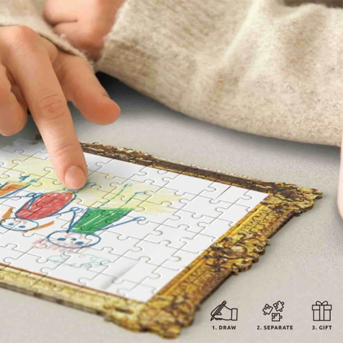Framed Drawing Jigsaw Puzzle | Personalized Gift