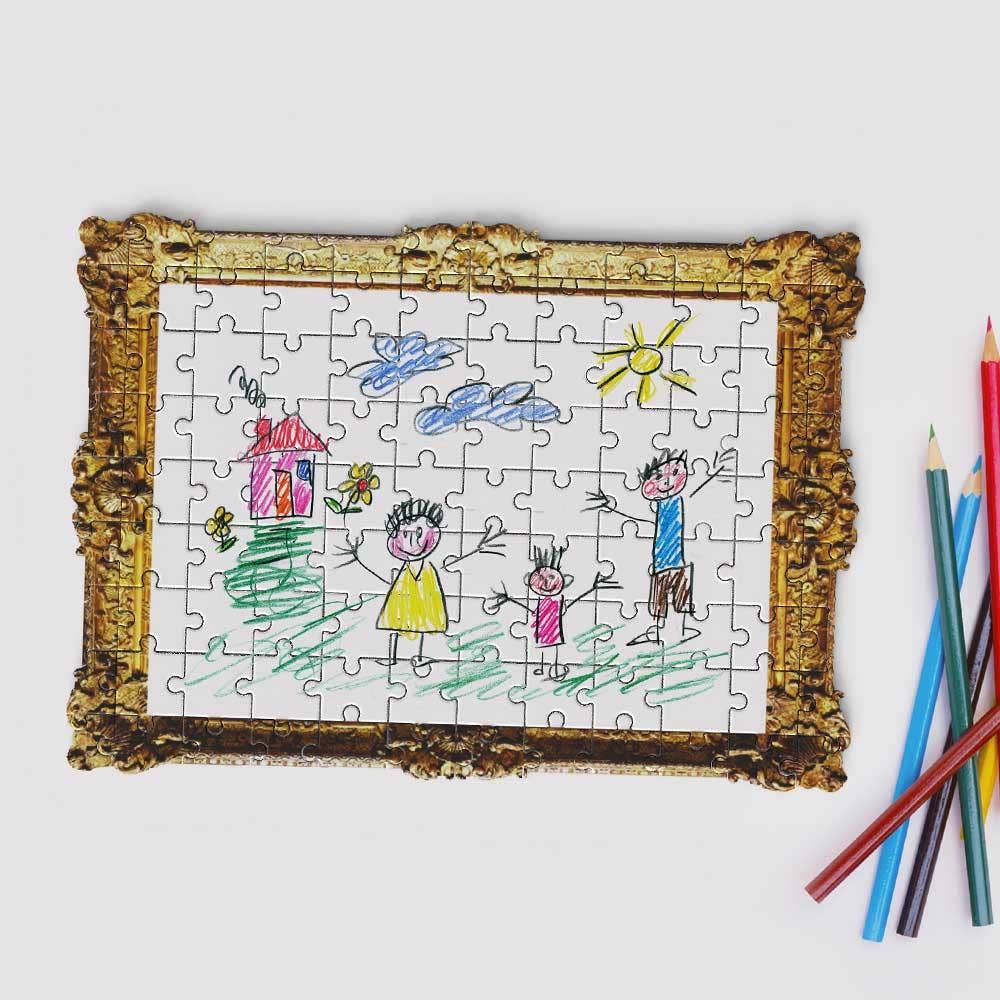 Framed Drawing Jigsaw Puzzle | Personalized Gift