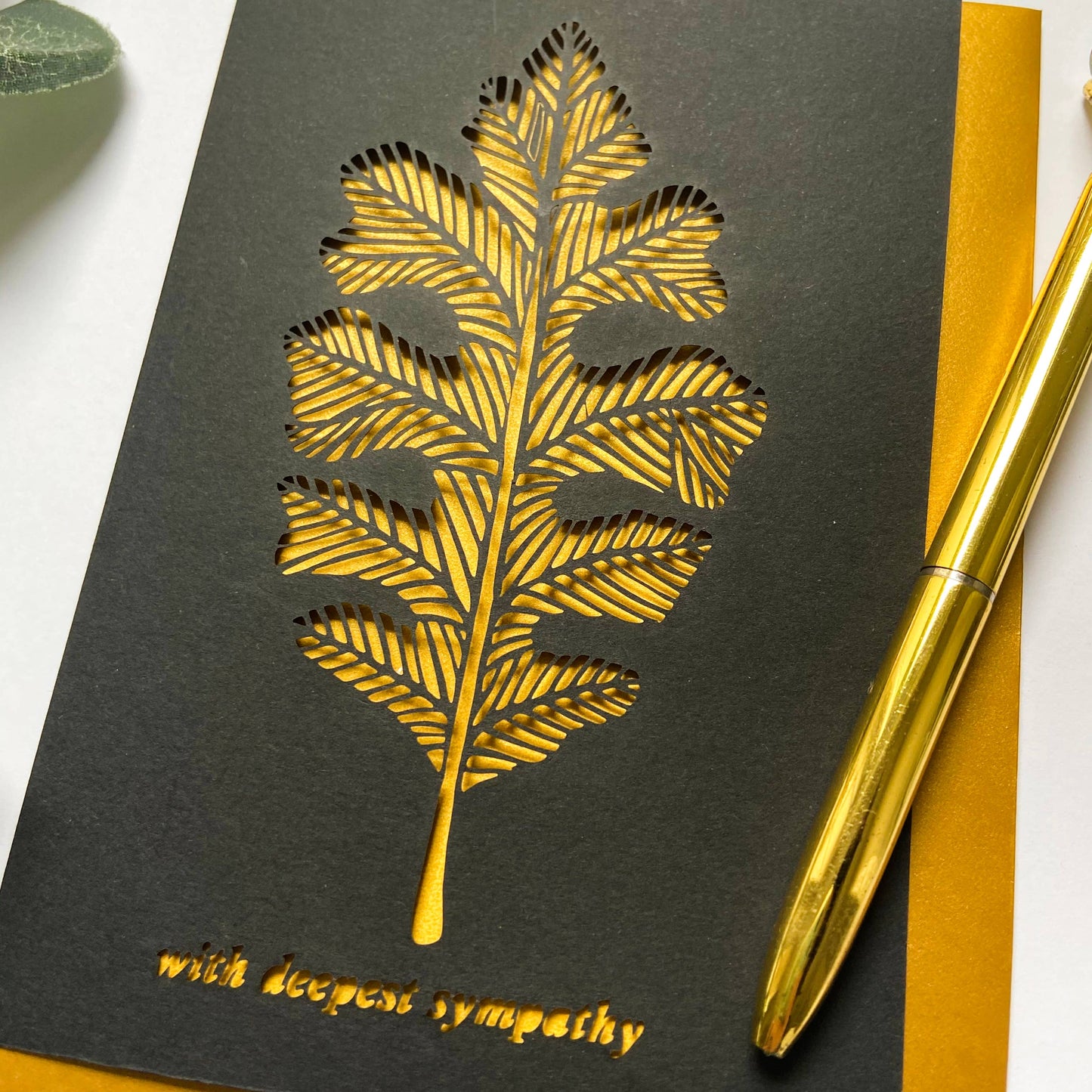 Leaf Sympathy Card