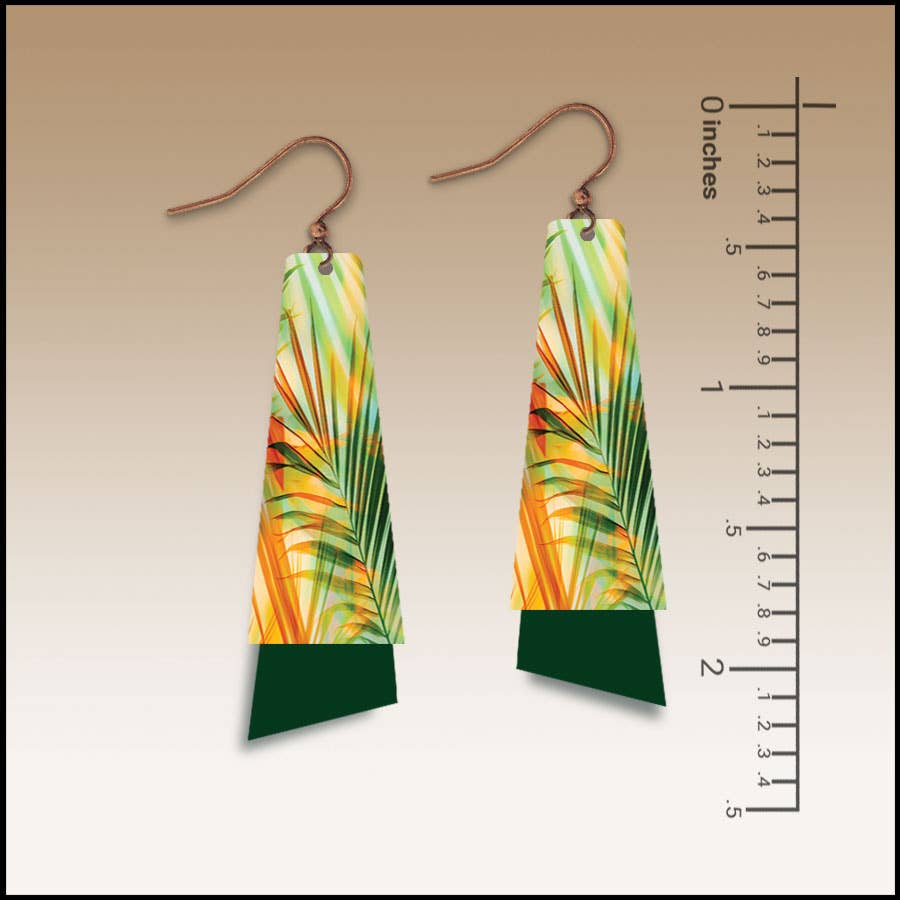 Gilded Tropical Flutter Multilayer Earrings
