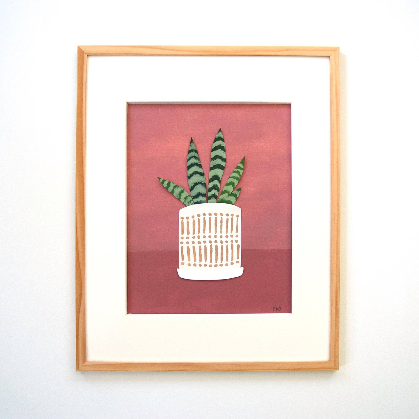 "Cheery Black Coral" A Vertical Print
