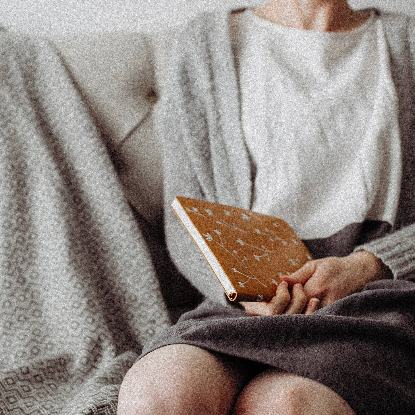 Samantha Embroidered Layflat Journal Notebook