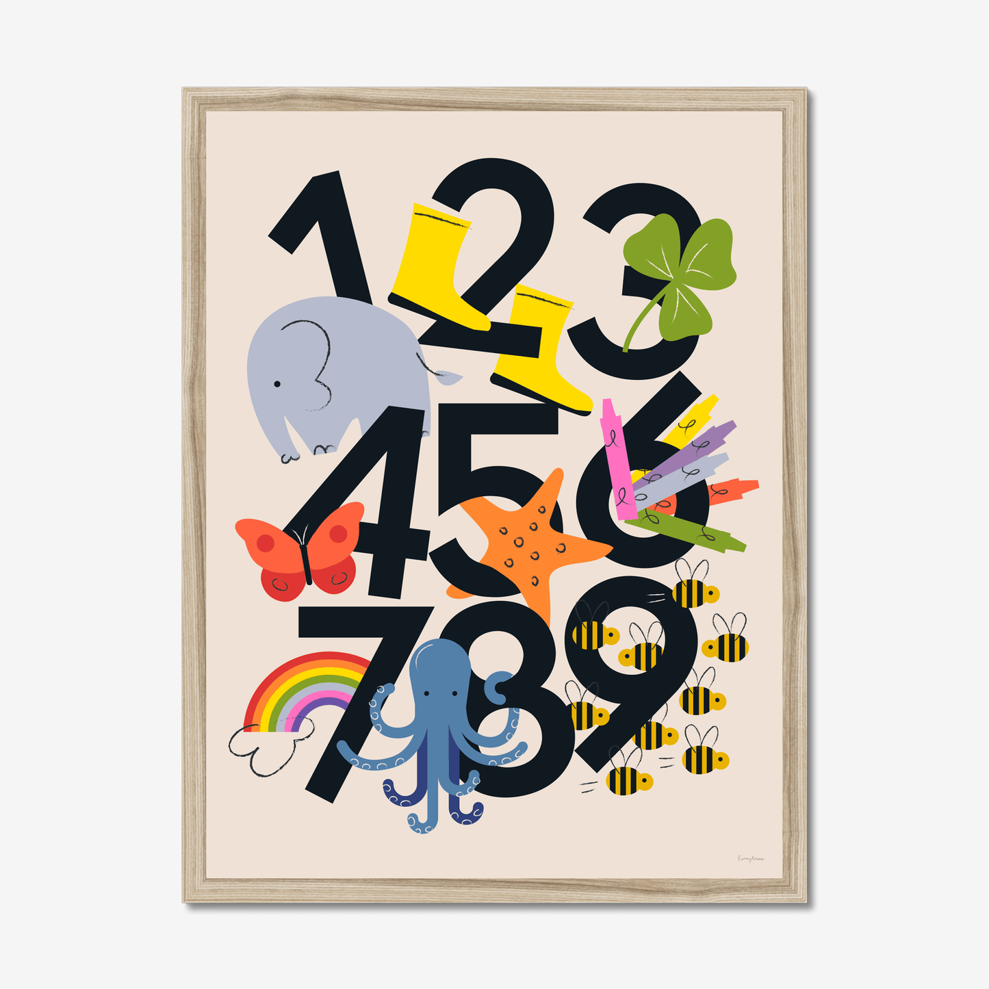 Favourite Things Numbers Fine Art Print