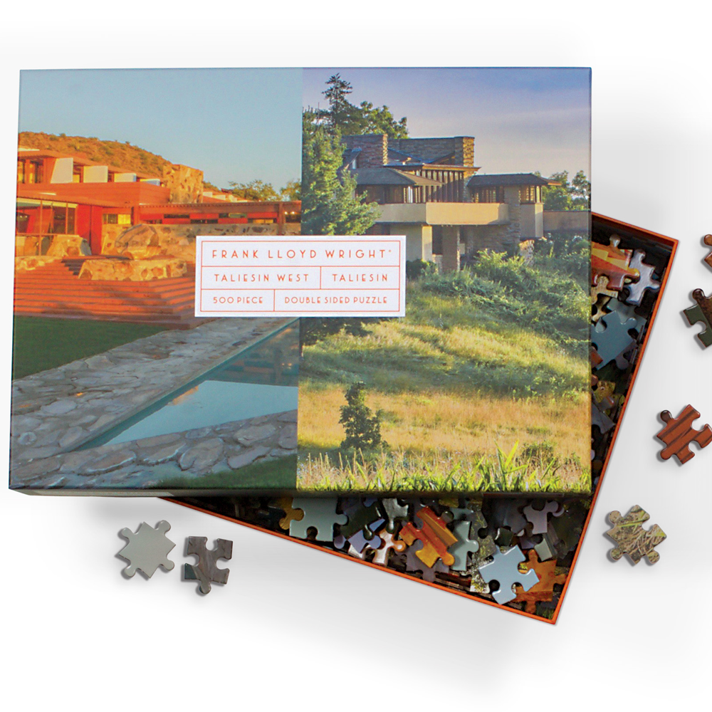 Frank Lloyd Wright Taliesin and Taliesin West 500 Piece Double-Sided Puzzle