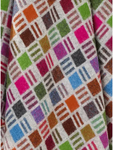 Contemporary Windowpane - 100% Pure Merino Throw