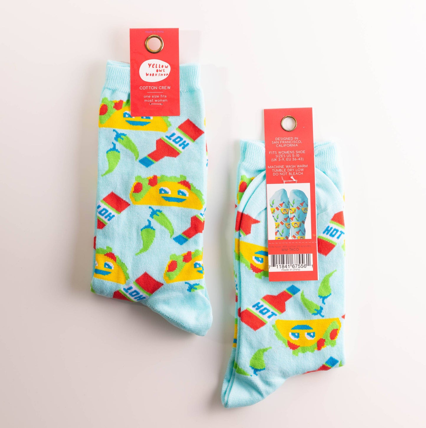 Taco - Small Crew Socks - Foodie Gift