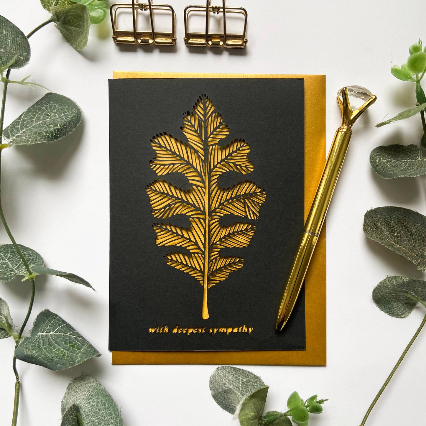 Leaf Sympathy Card