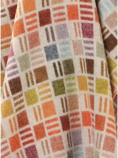 Contemporary Windowpane - 100% Pure Merino Throw