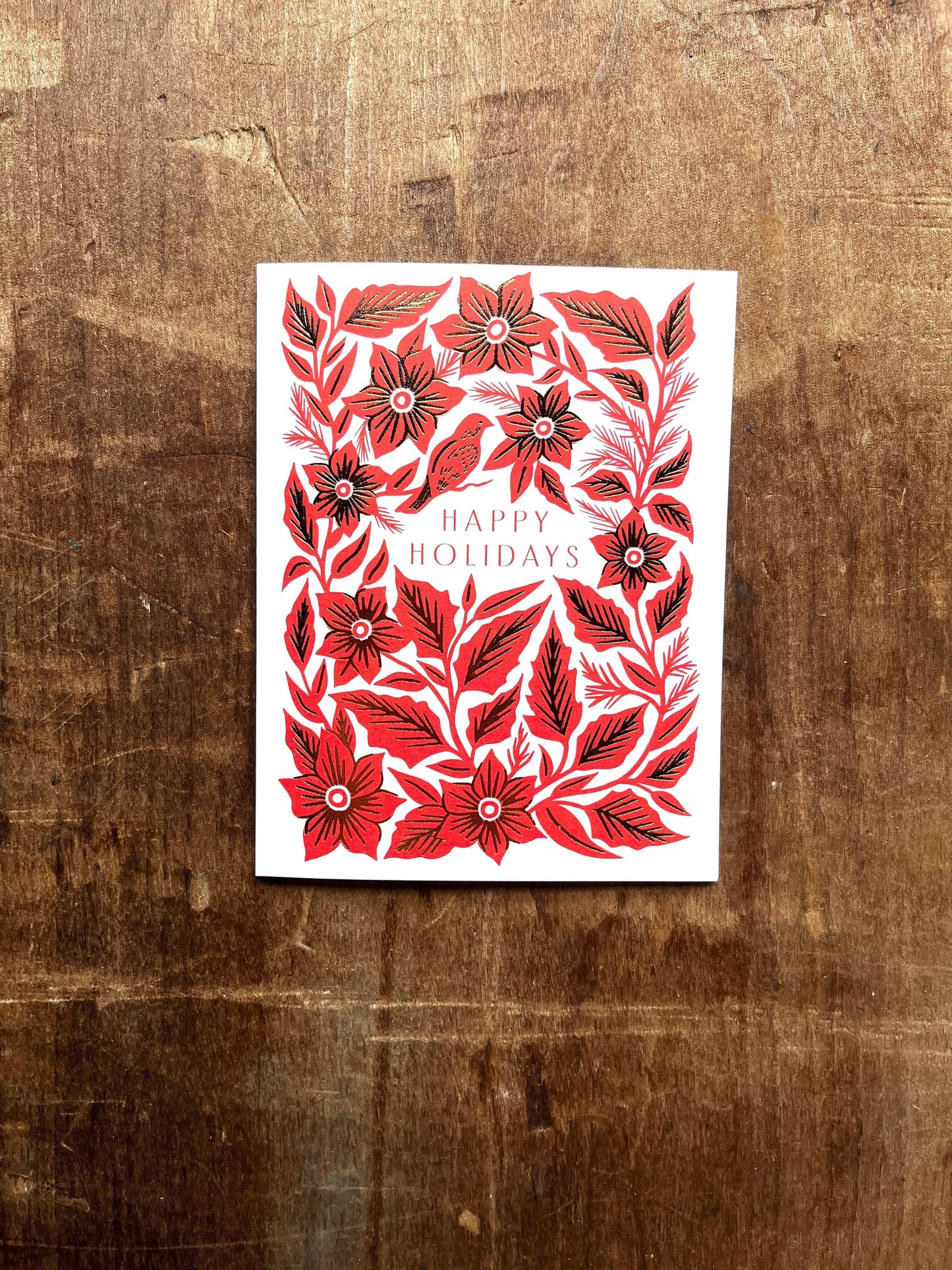 "Happy Holidays," Greeting Card