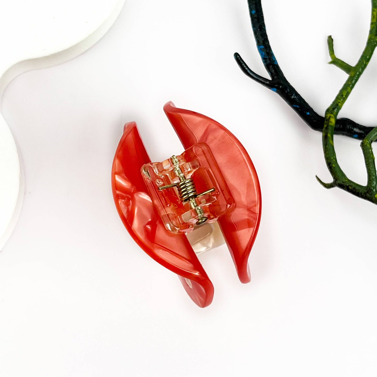 Mushroom Plant Acetate Hair Claw Clip