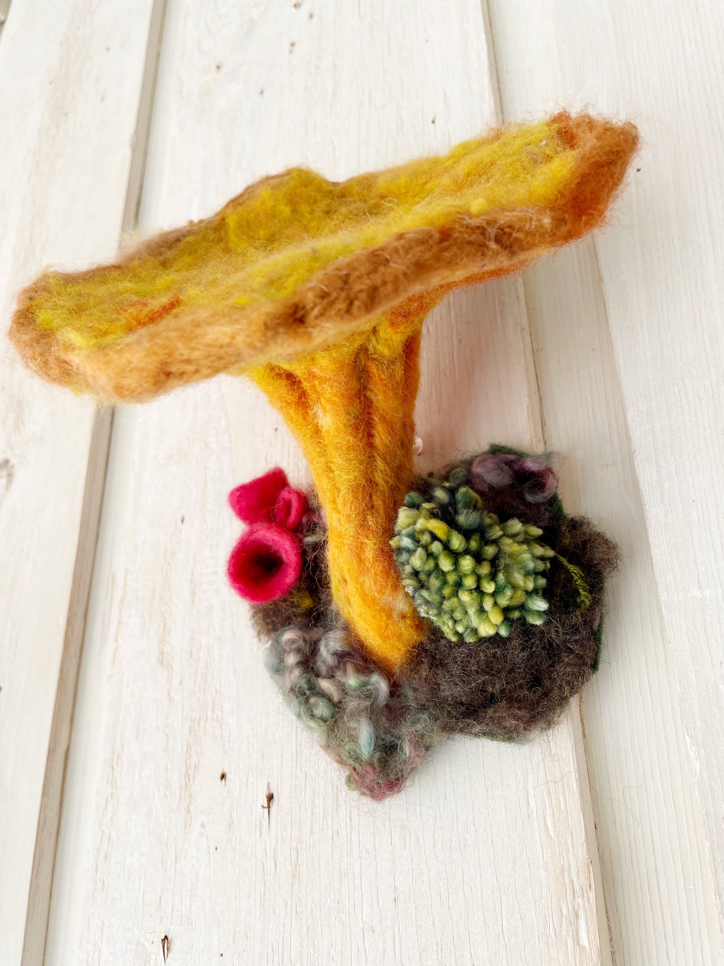 "Jack O' Lantern" Wall Mushroom by Pillbug Designs