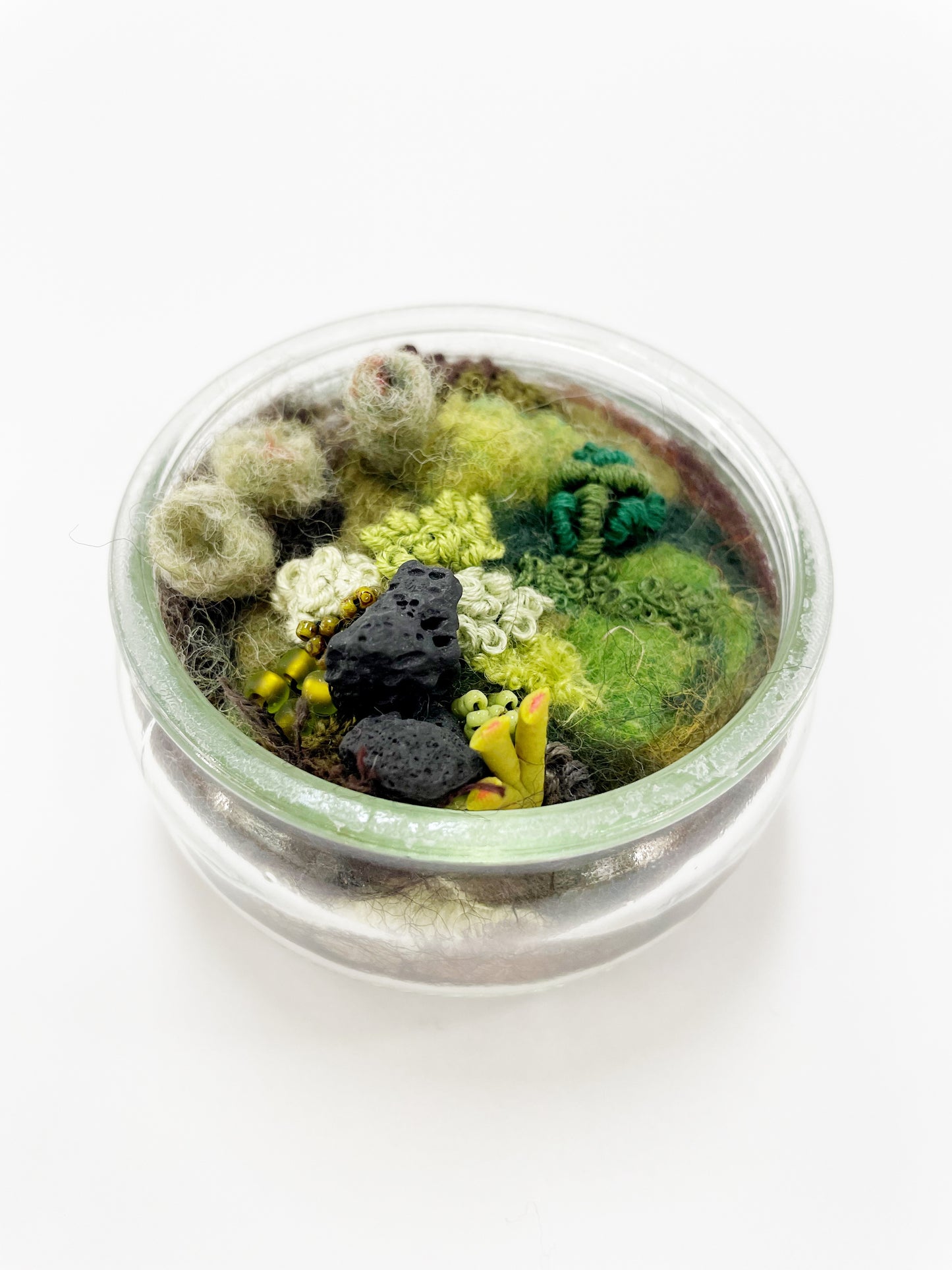 Green Mini Terrarium by Pillbug Designs