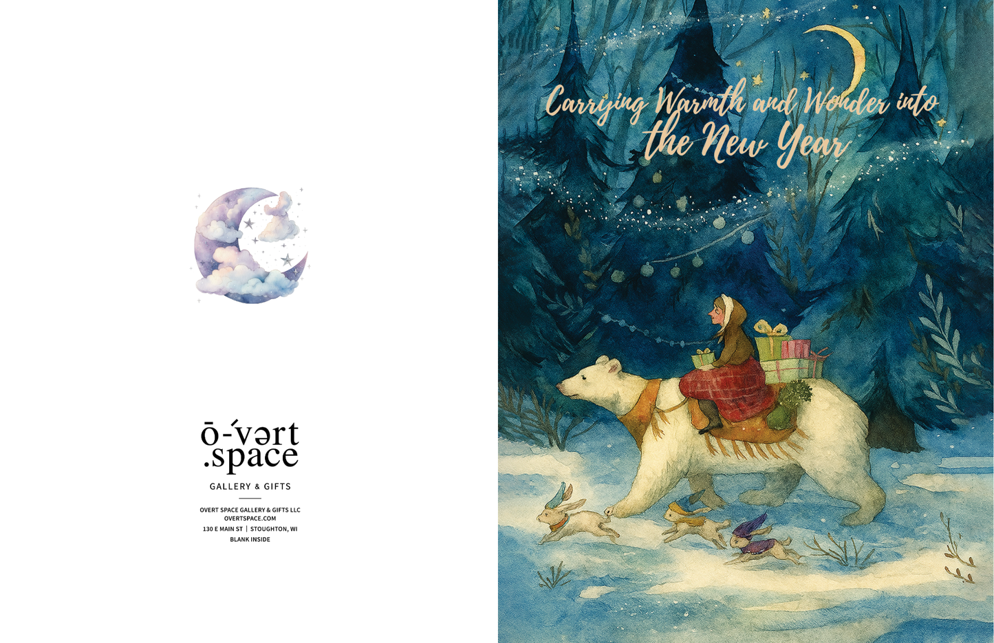 Carrying Warmth and Wonder Greeting Card