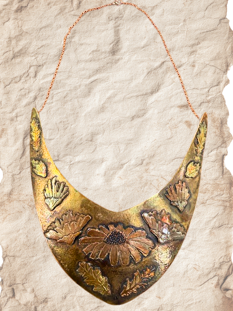 Coneflower Blooming Necklace by A.H. Szabo Designs