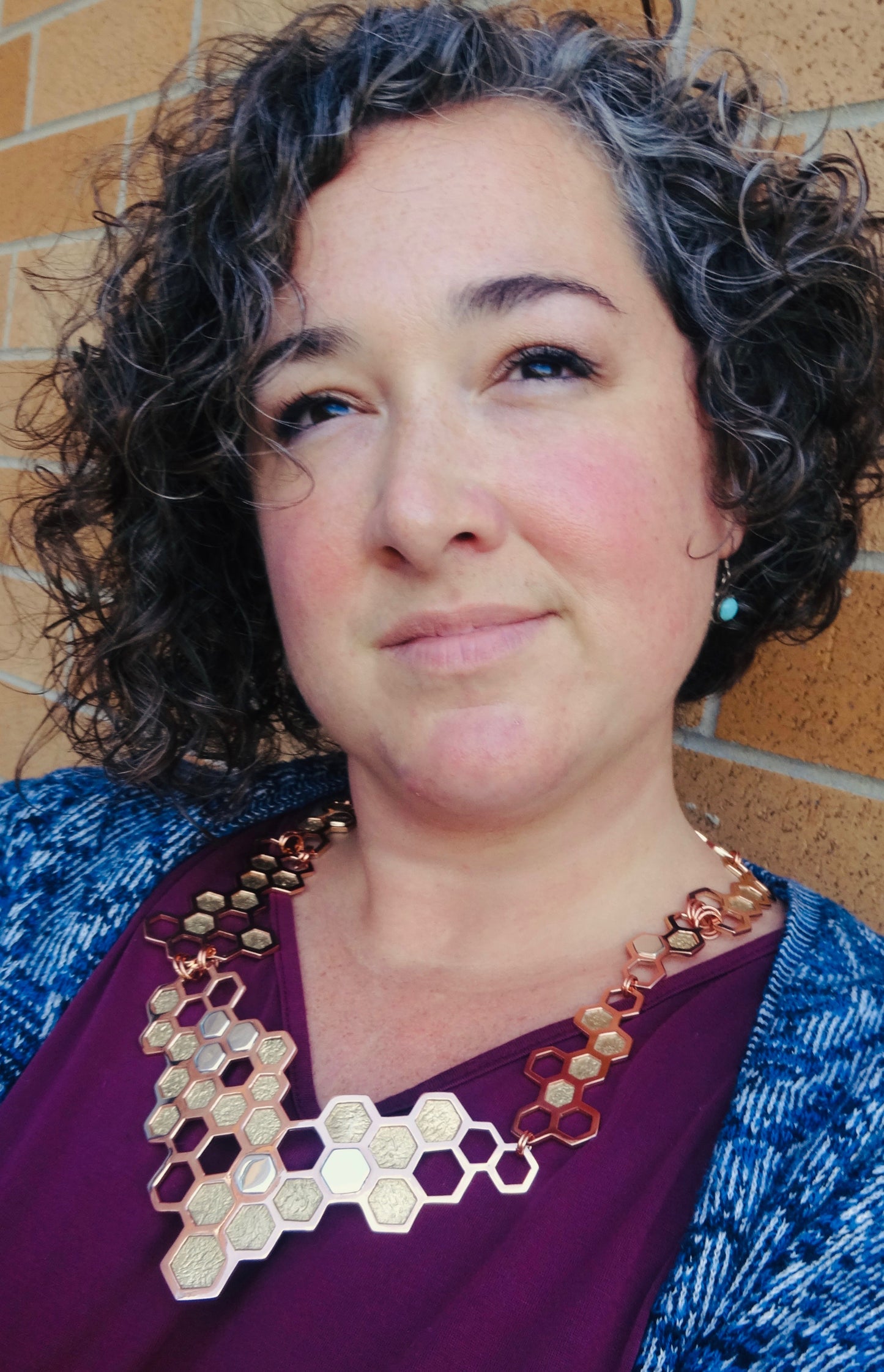 Honeycomb Necklace by Angie Szabo