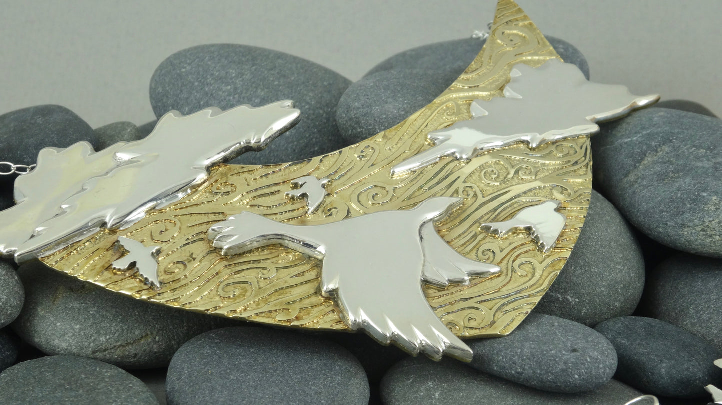 Mesic Prairie Skies Necklace by A.H. Szabo Designs