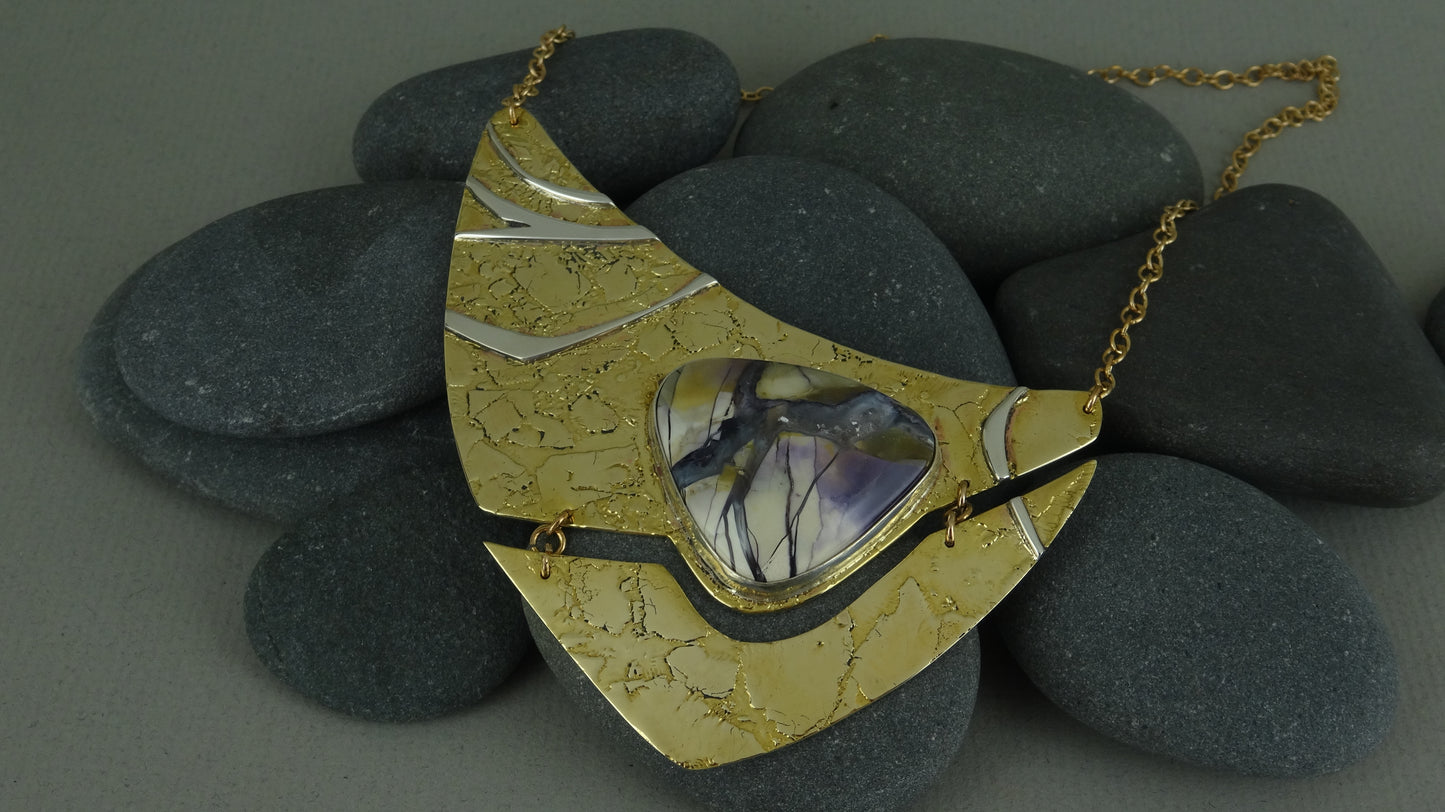 Bertrandite Matrix Necklace by A.H. Szabo Designs