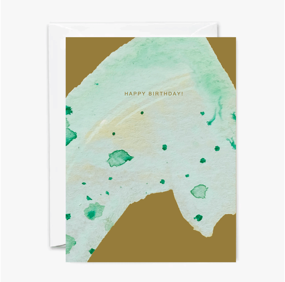 Set of 6 - Happy Birthday Painted Assorted Cards