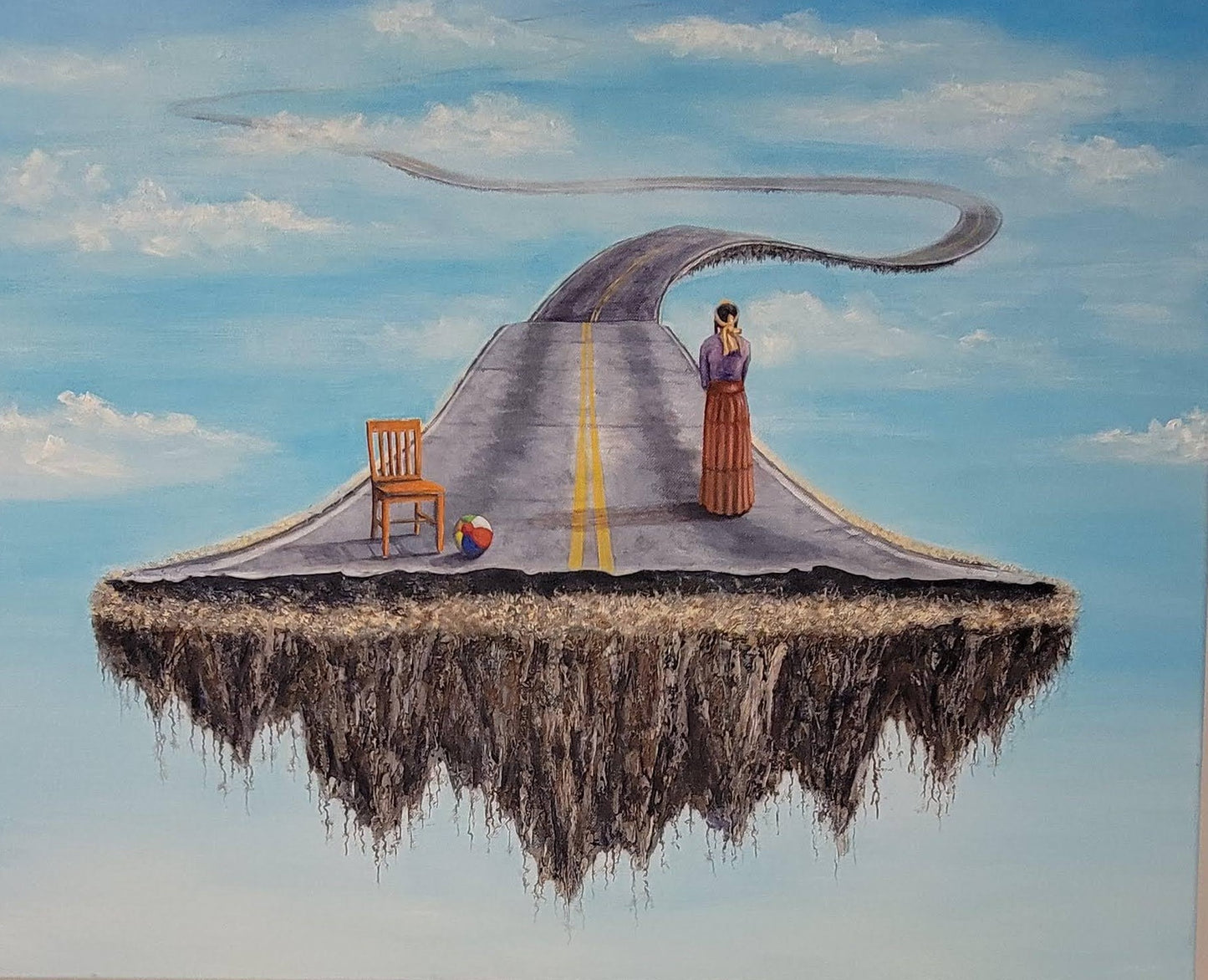 Waiting and Watching, 24" x 30", Oil on canvas by Sue Herring