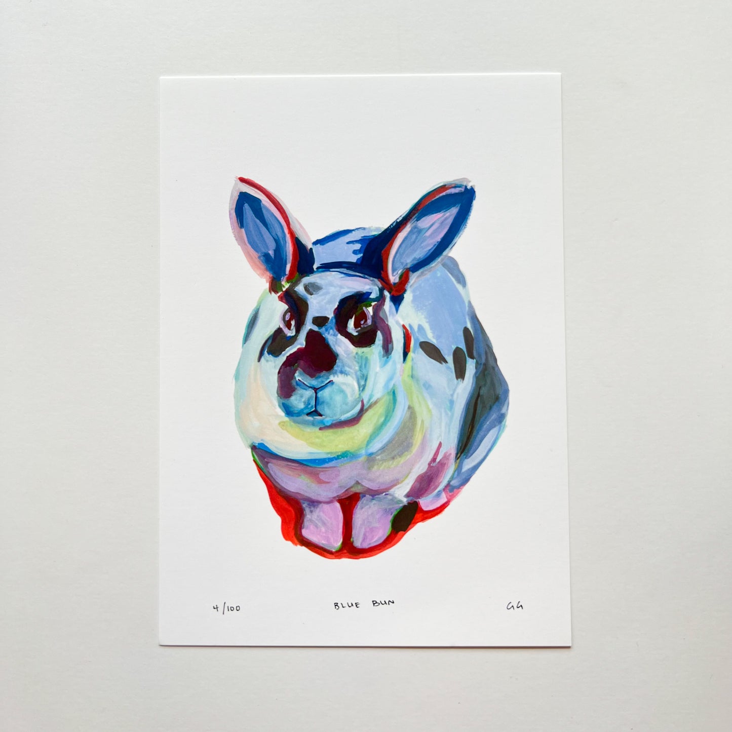 Blue Bun Mini Print