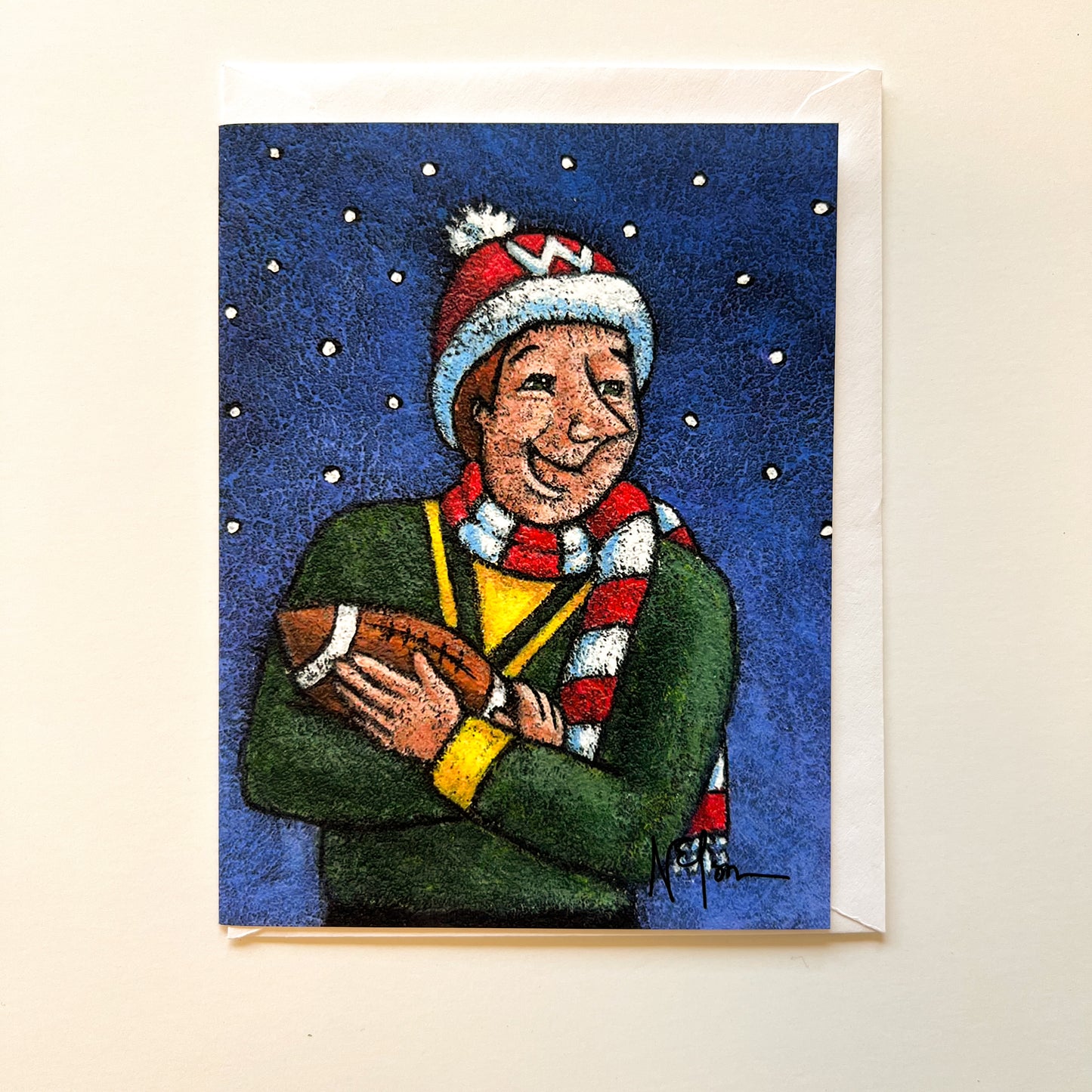 Number One Fan Wisconsin Art Card
