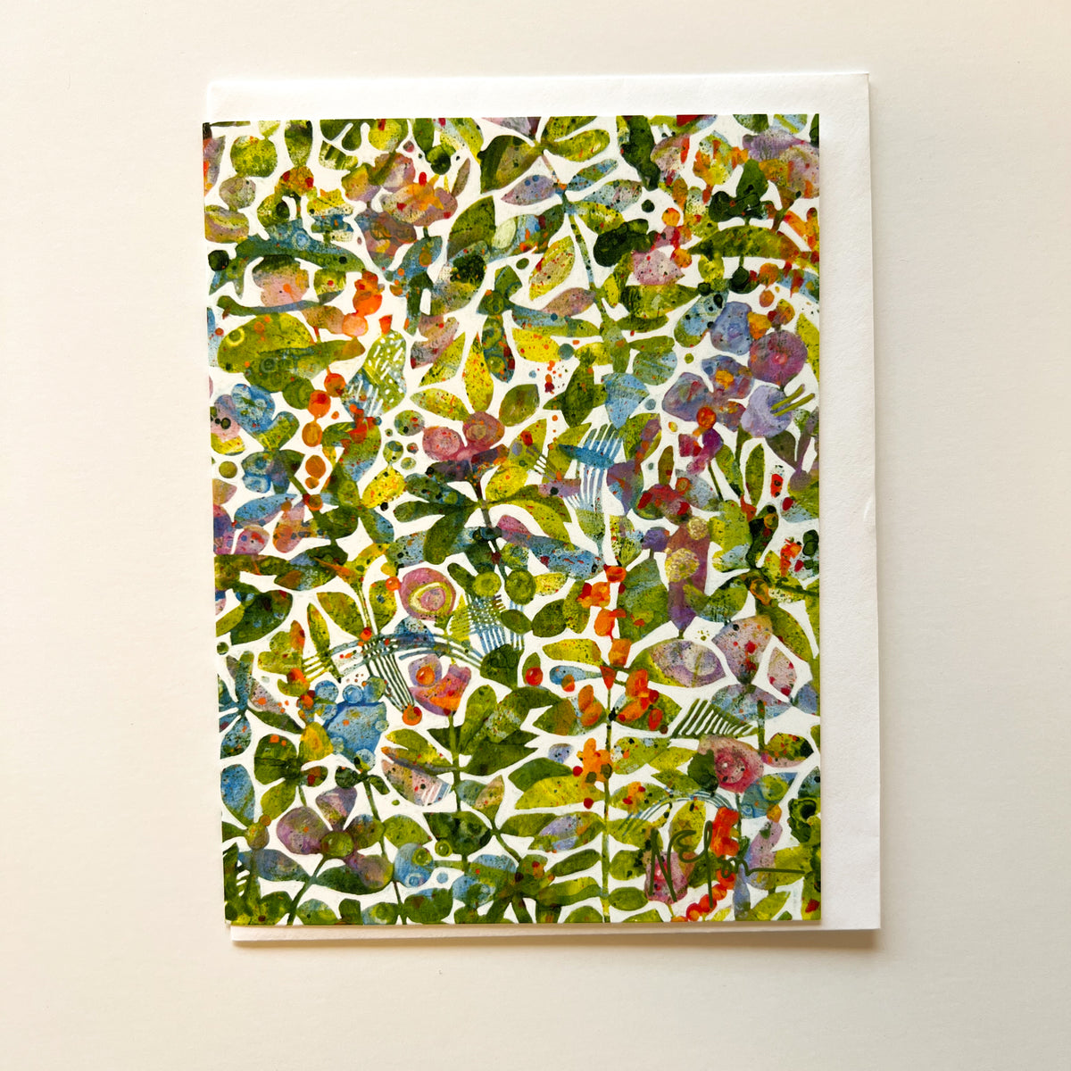 Sea Tangle Floral Art Card