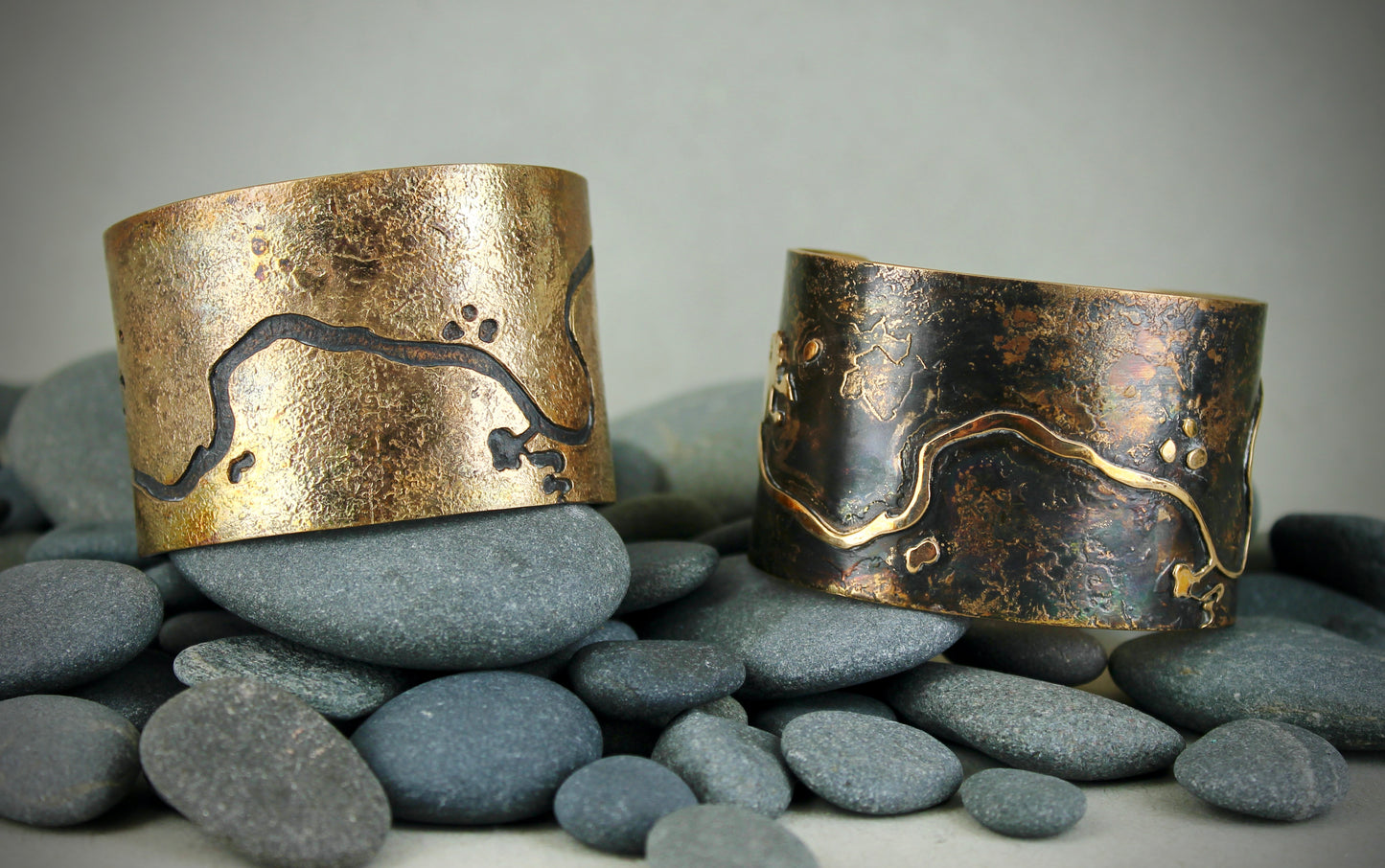 Rock River Bracelet, Positive Space by A.H. Szabo Designs