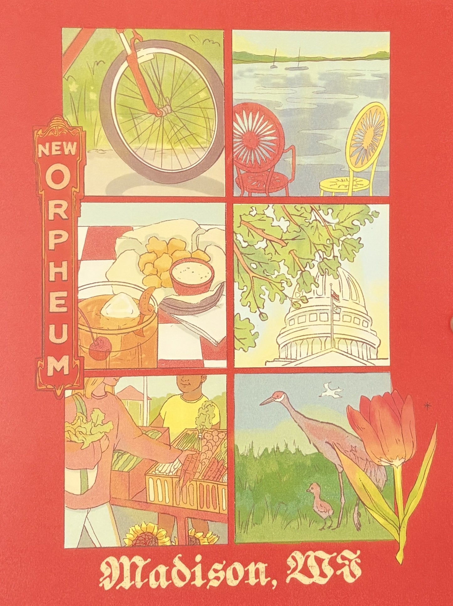 Madison, WI Art Print by Elena Delzer