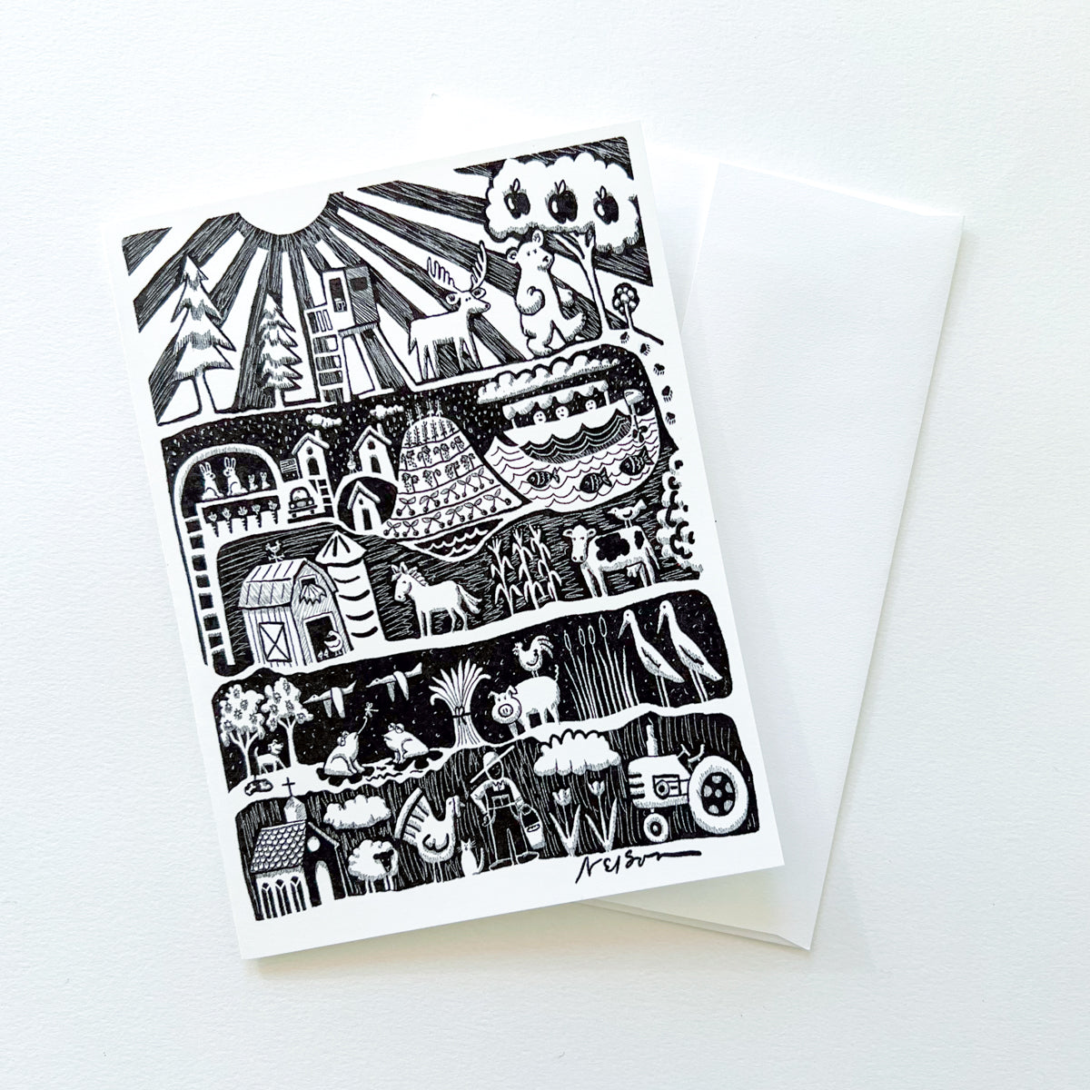 It's Swell Where I Dwell Art Card