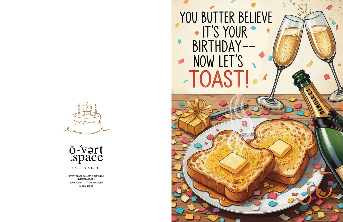 Lets Toast Birthday Greeting Card