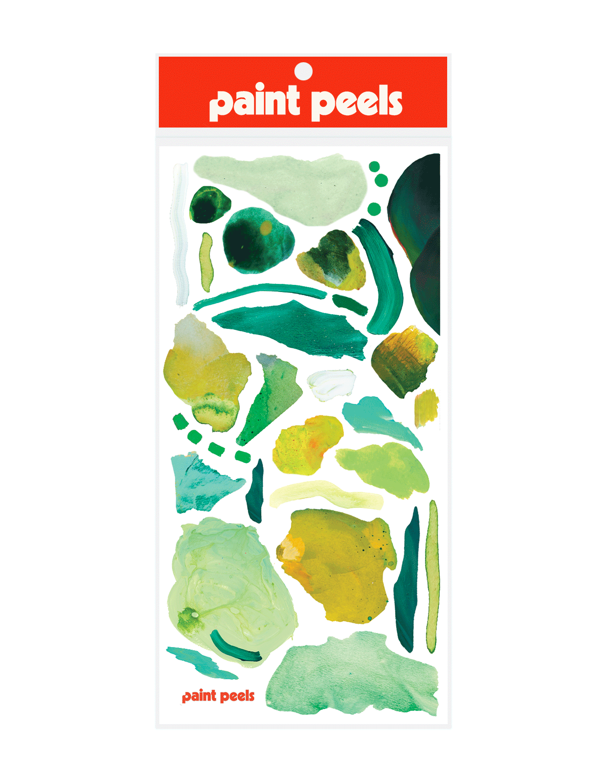 Vibrant Greens Paint Peels