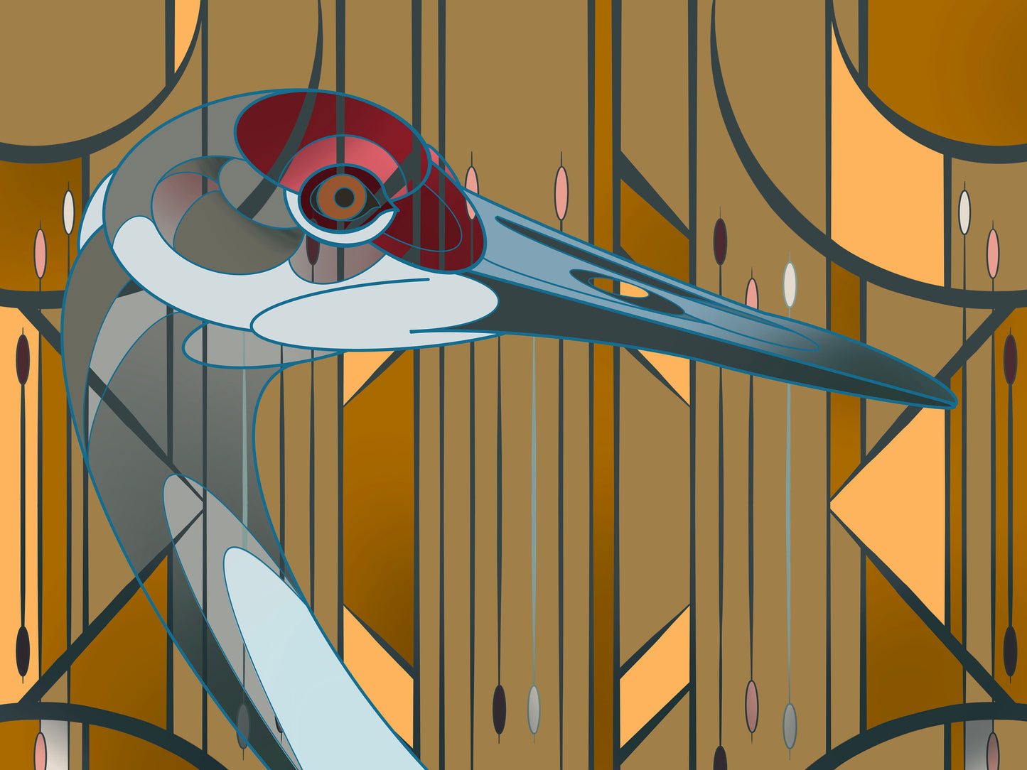 Sandhill Reflections Art Print by Ben Floeter