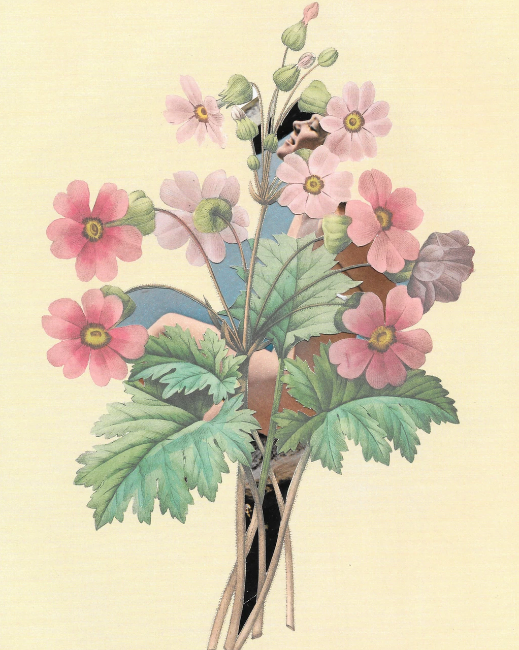 Vintage Floral Femmes Art Prints
