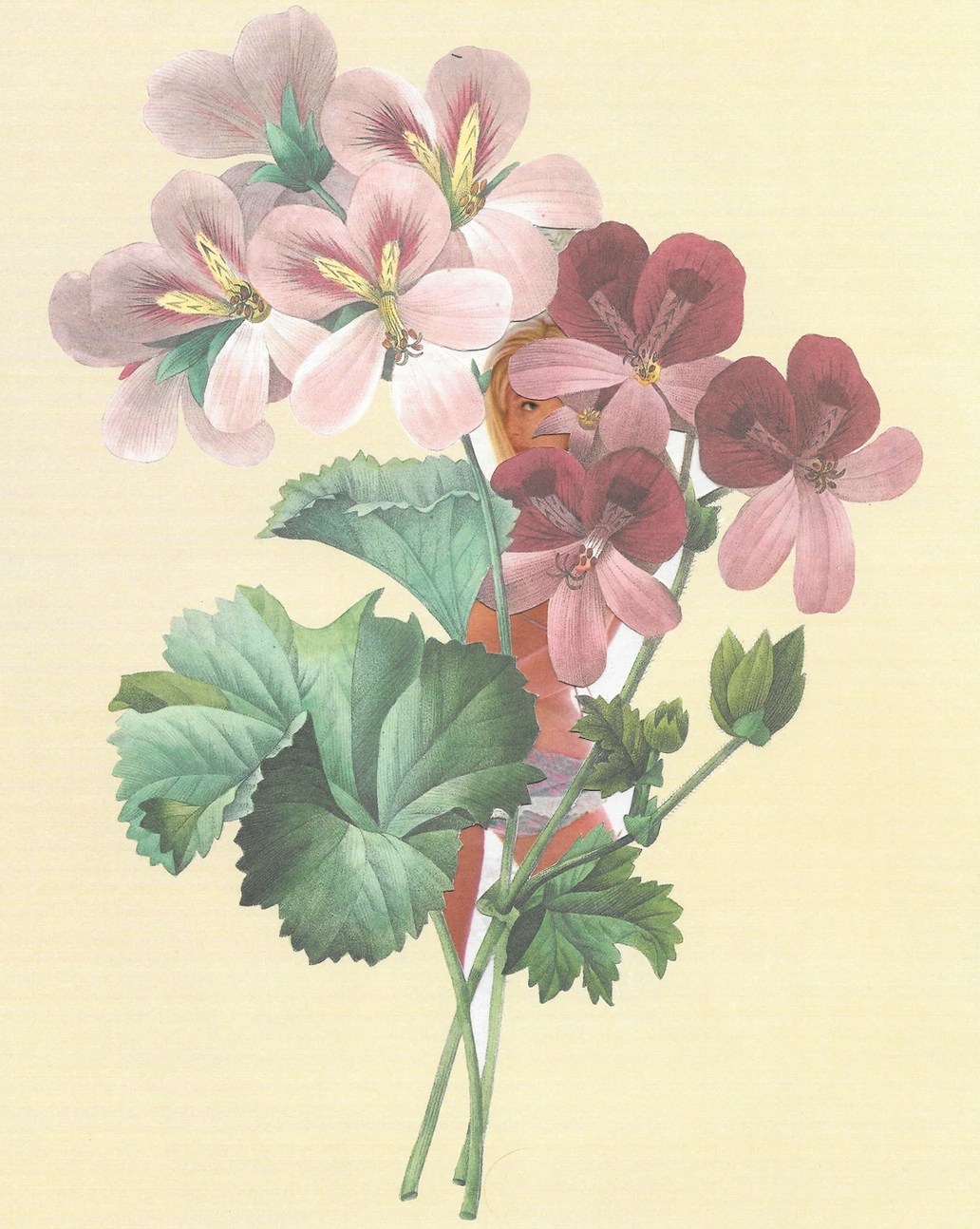 Vintage Floral Femmes Art Prints