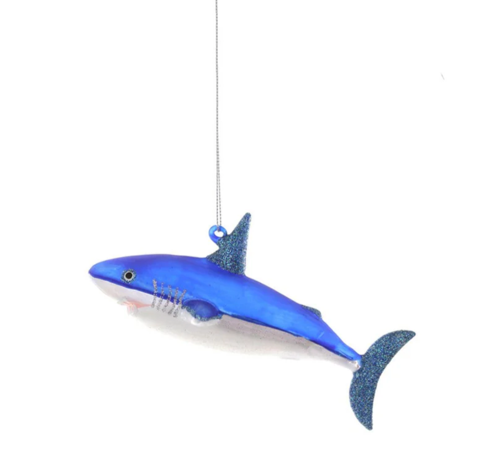 Shimmering Shark Ornament