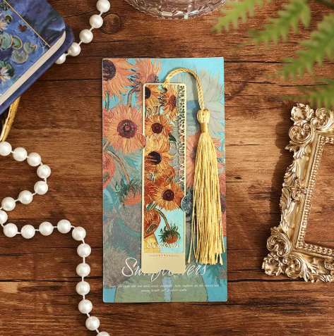Sunflower Metal Bookmark