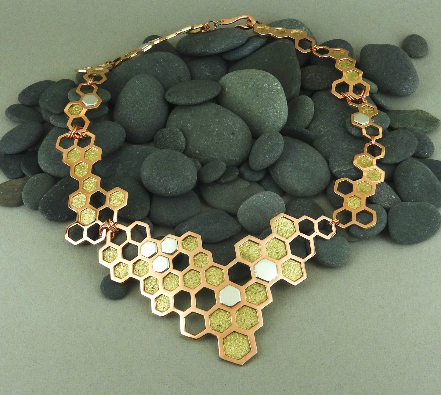 Honeycomb Necklace by A.H. Szabo Designs