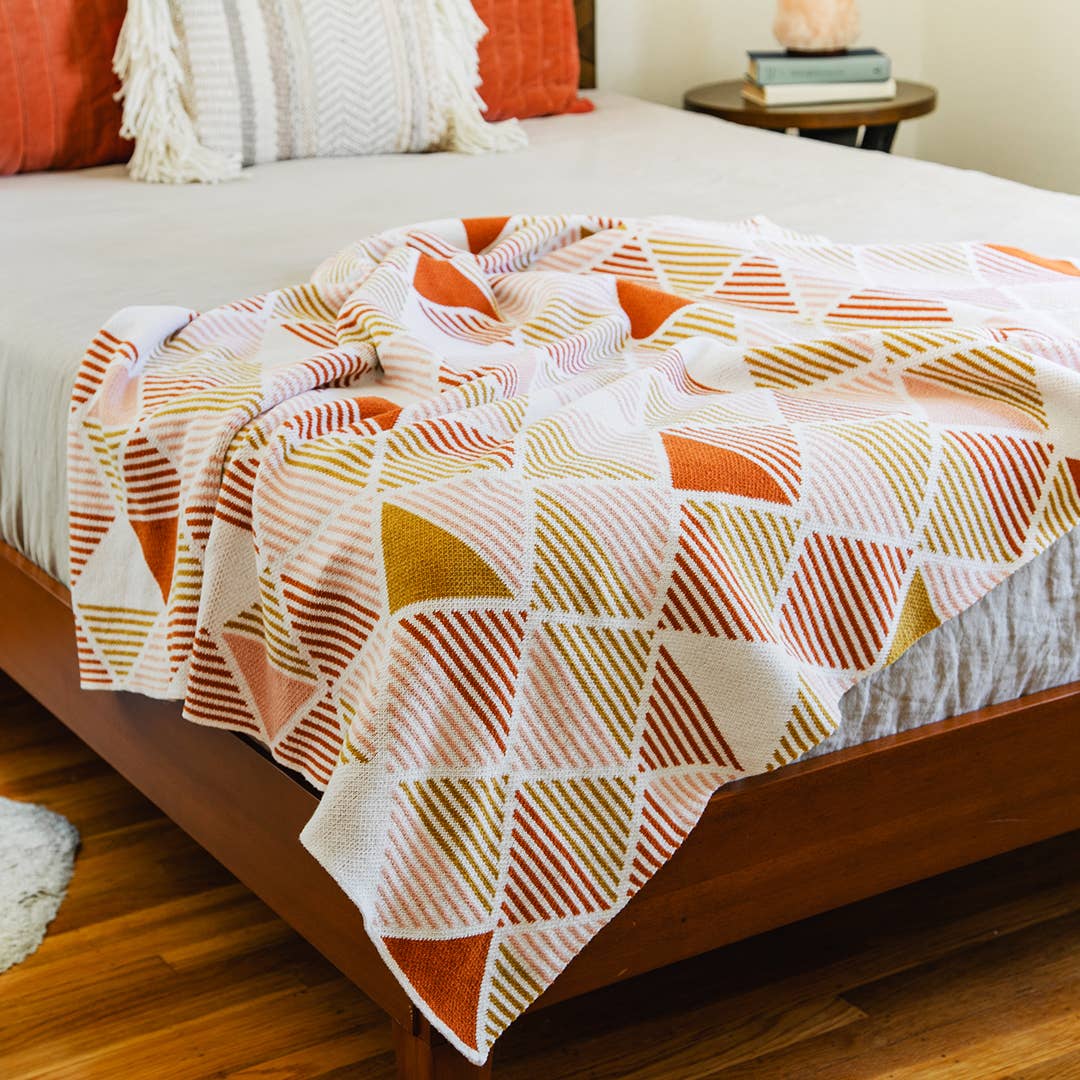 Zion Geometric Throw Blanket - Southwest