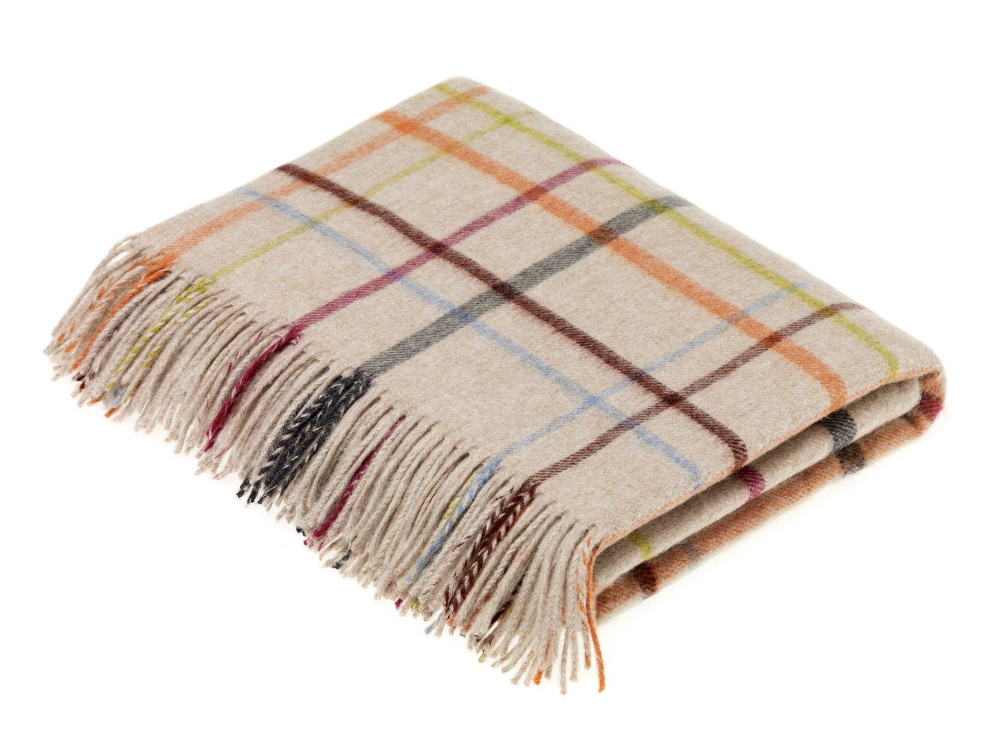 Contemporary Windowpane - 100% Pure Merino Throw