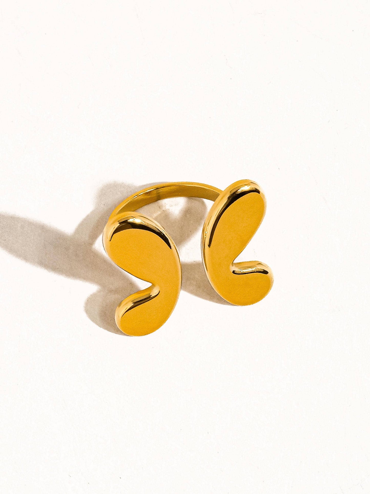 Indie 18K Gold Non-Tarnish Butterfly Ring