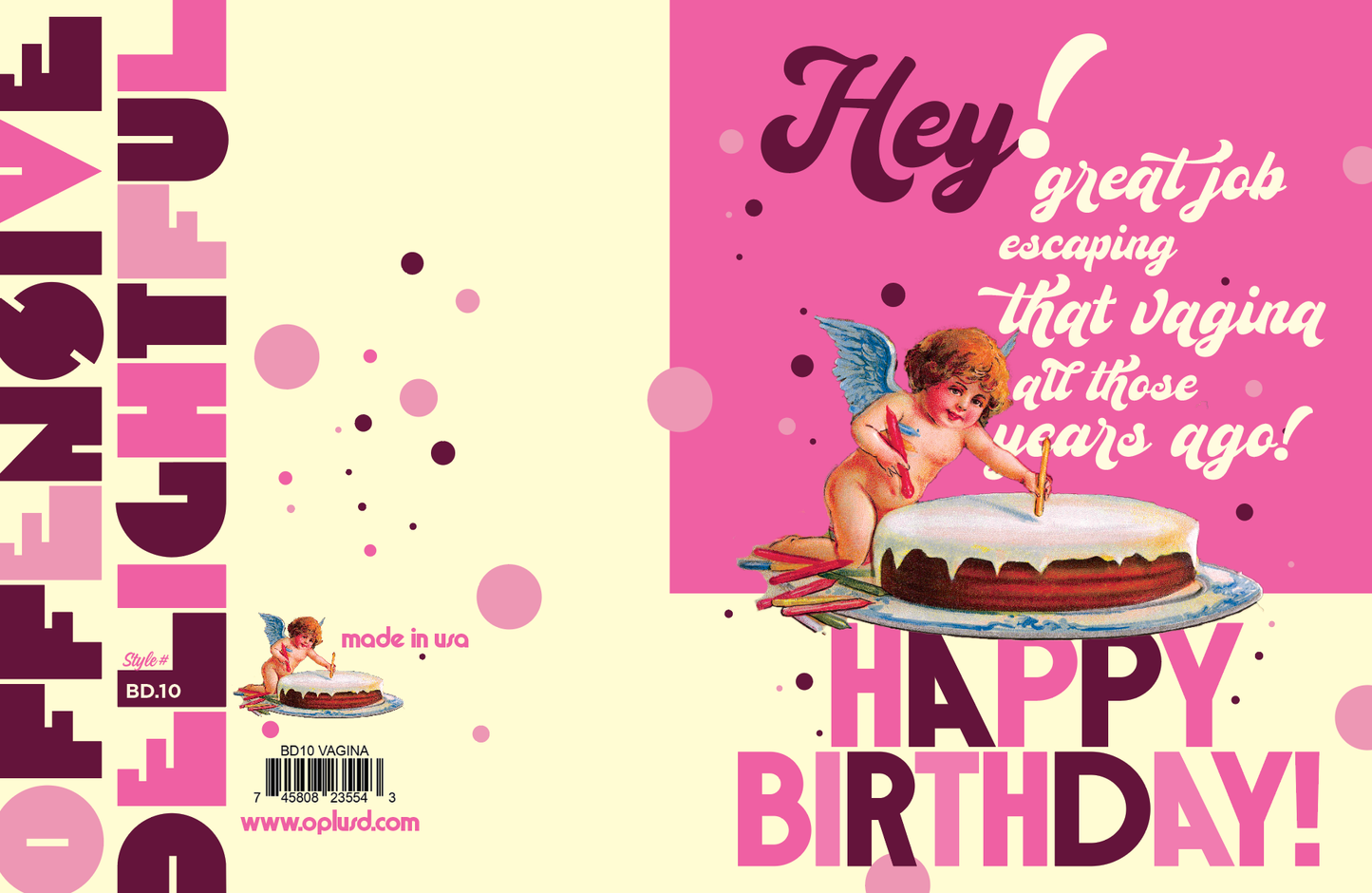 ESCAPE the VAGINA! birthday card