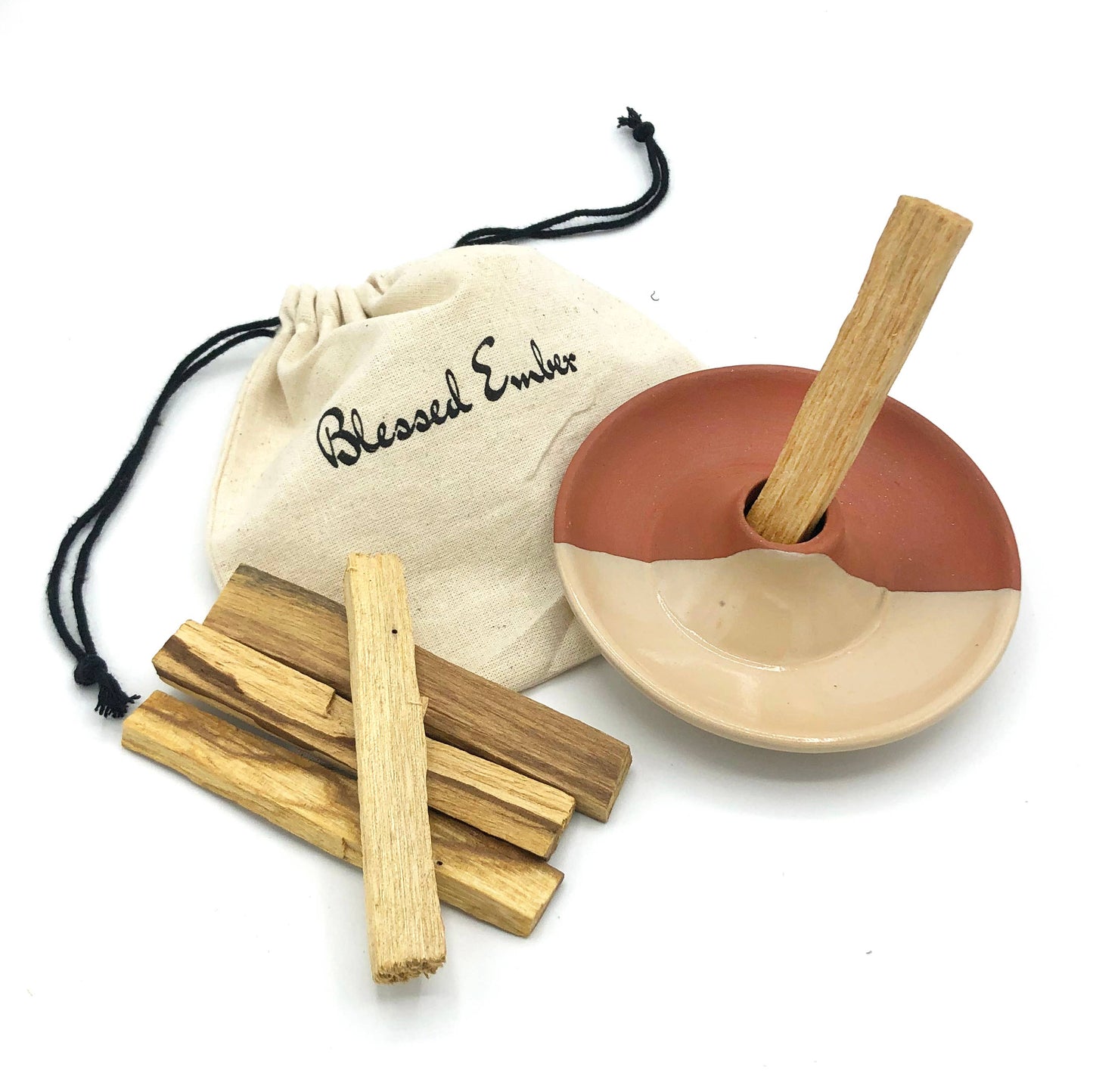 Terracotta Palo Santo Holder