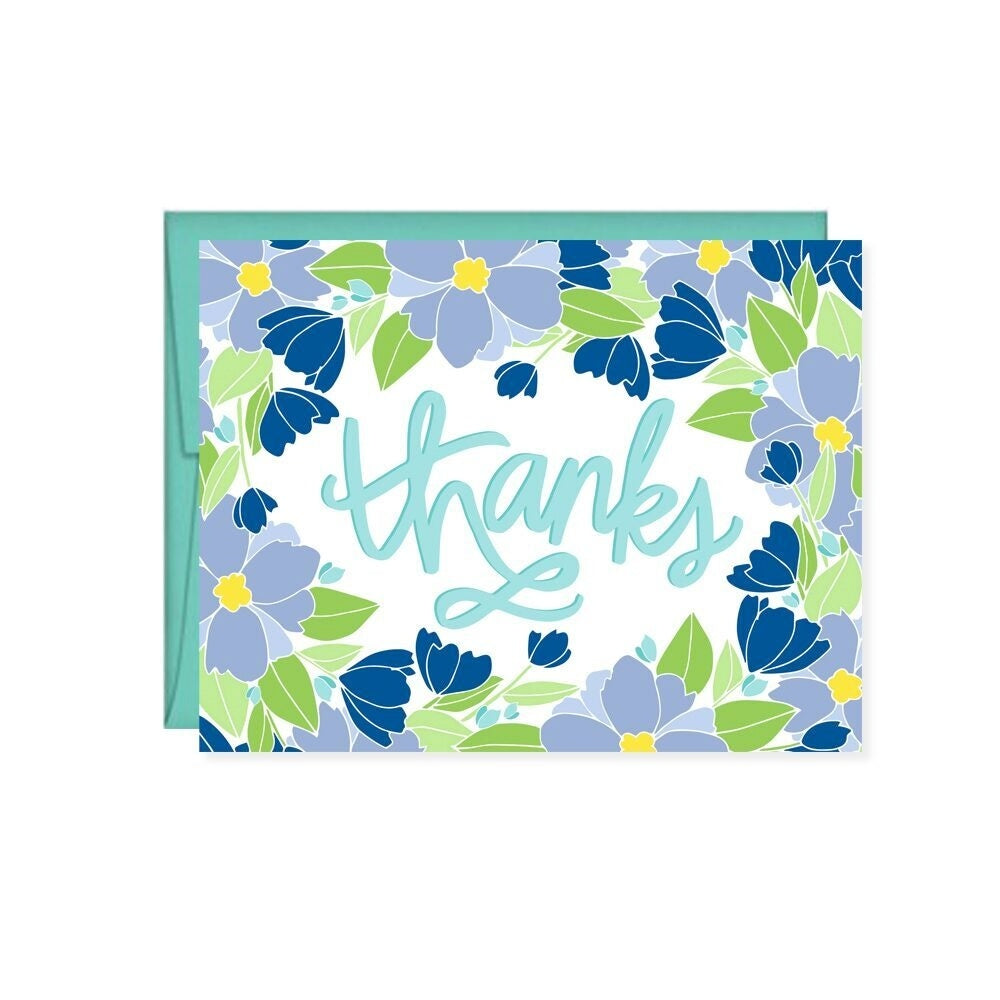 Thanks Floral Note Card