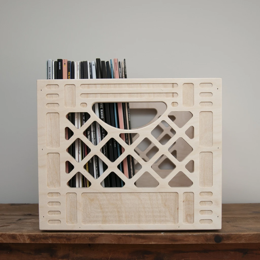 Wooden Milk Crate - Standard Square