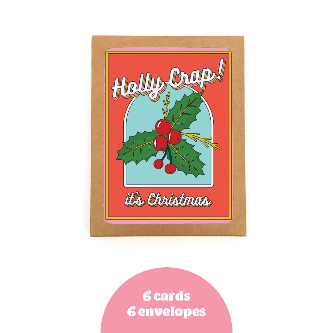 Holly Crap! | Christmas Card 6 Pack
