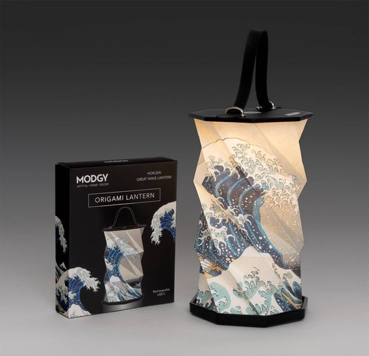Hokusai The Great Wave Origami Lantern