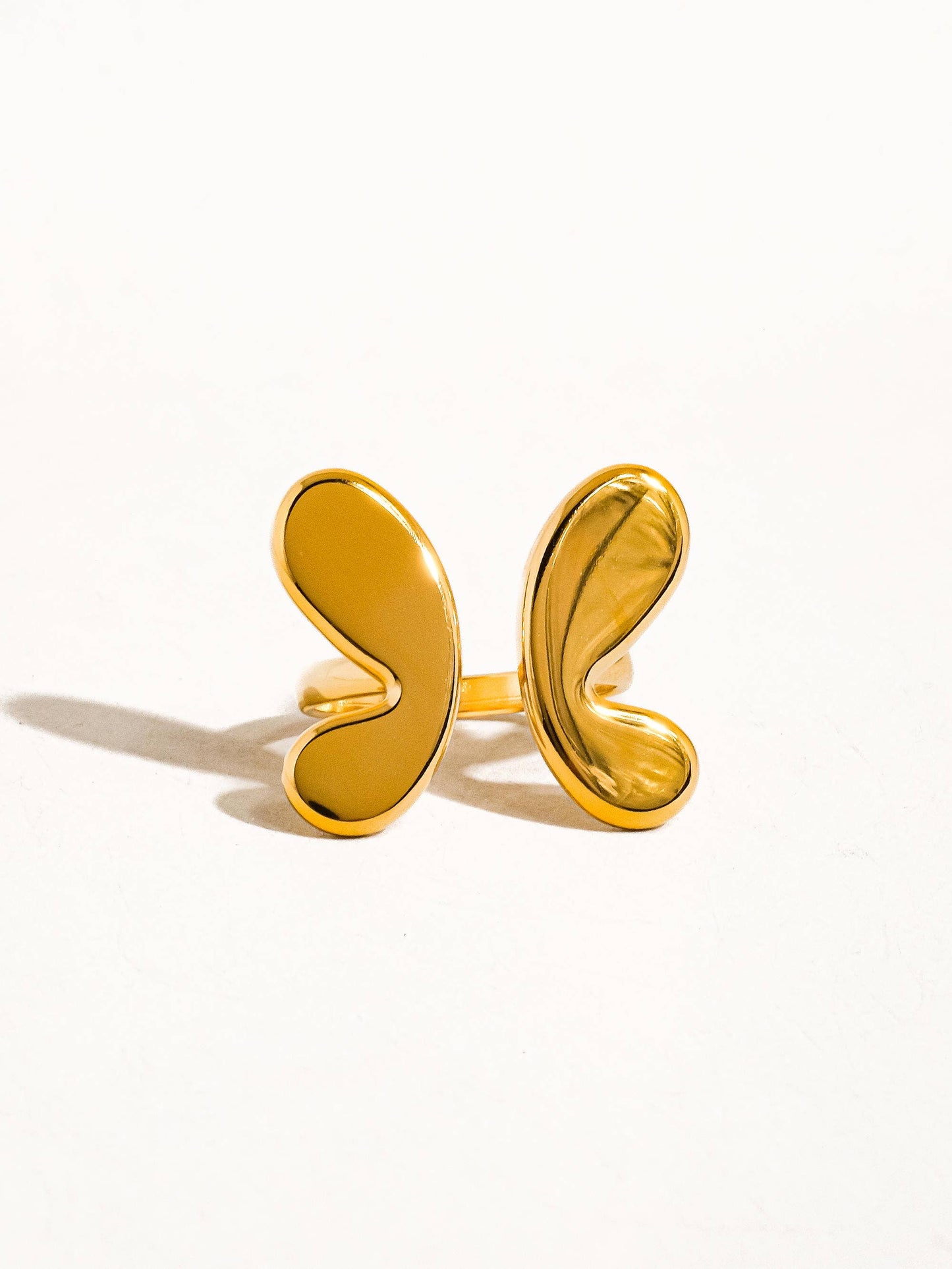 Indie 18K Gold Non-Tarnish Butterfly Ring